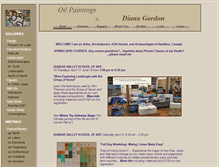 Tablet Screenshot of dianagordon.com